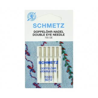 Иглы Schmetz 705DE с двумя ушками № 80, 5 шт. купить по низкой цене