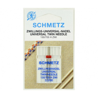Иглы Schmetz двойные стандартные № 90/3.0, 1 шт. купить по низкой цене