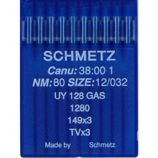 Швейные иглы Schmetz UY 128 №80 для плоскошовных и распошивальных машин купить по низкой цене