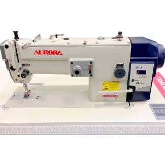 Промышленная одноигольная машина AURORA A-1530D (ПРЯМОЙ ПРИВОД) со строчкой зиг-заг с нижним продвижением и увеличенным челноком  купить по низкой цене