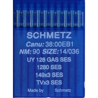 Швейные иглы Schmetz UY 128 №90 для плоскошовных и распошивальных машин купить по низкой цене