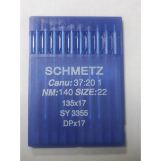 Швейные иглы Schmetz DPx17 №140 (SY 3355 / 135X17) для тяжёлых материалов купить по низкой цене
