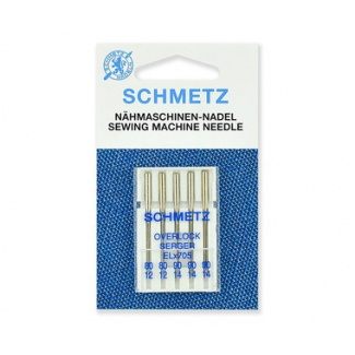 Иглы Schmetz ELx705 CF № 80(2), 90(3), хромированные для плоскошовных машин, 5 шт. купить по низкой цене