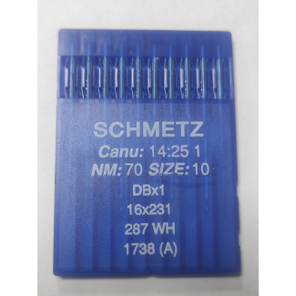 Швейные иглы Schmetz DBx1 №70 (1738), с тонкой колбой (стандартные) купить по низкой цене