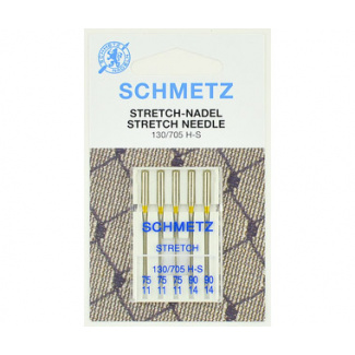 Иглы Schmetz 130/705H-S №75(3),90(2) стрейч, 5 шт. купить по низкой цене