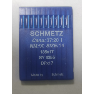 Швейные иглы Schmetz DPx17 №90 (SY 3355 / 135X17) для тяжёлых материалов купить по низкой цене