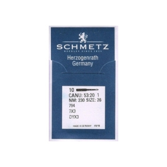 Швейные иглы SCHMETZ DYx3 (794) LR, для машин на сверхтяжелые материалы, для кожи купить по низкой цене