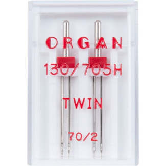 Иглы Organ двойные стрейч № 70/2, 2шт. купить по низкой цене