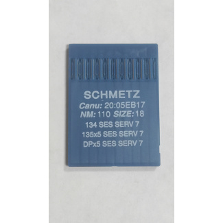 Купить швейные иглы Schmetz DPx5 №110 (134) с толстой колбой и заточкой избегания пропусков стежков купить по низкой цене