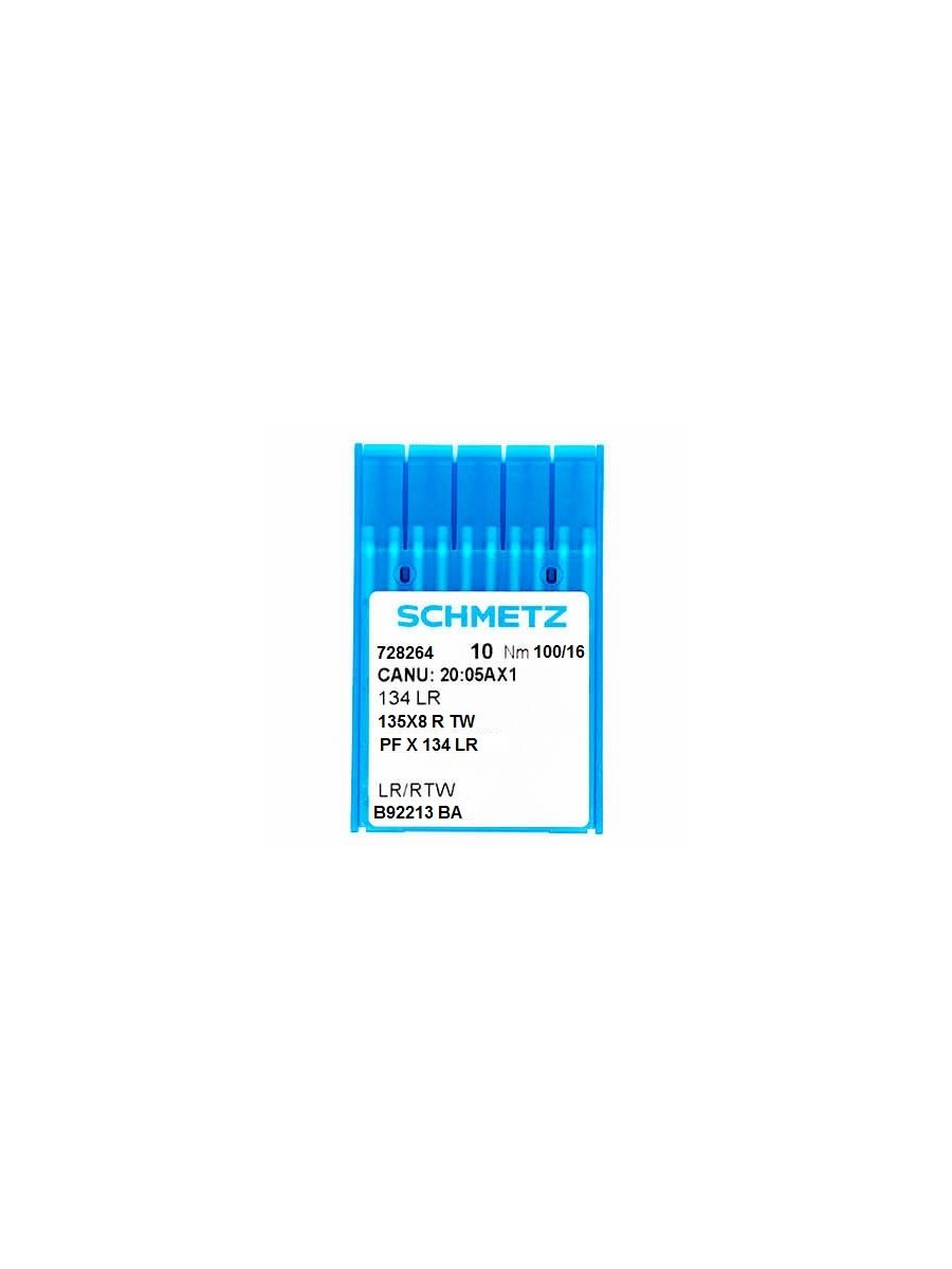 Швейные иглы для кожи с толстой колбой Schmetz 134 LR №110 (Size 18) для промышленных швейных машин