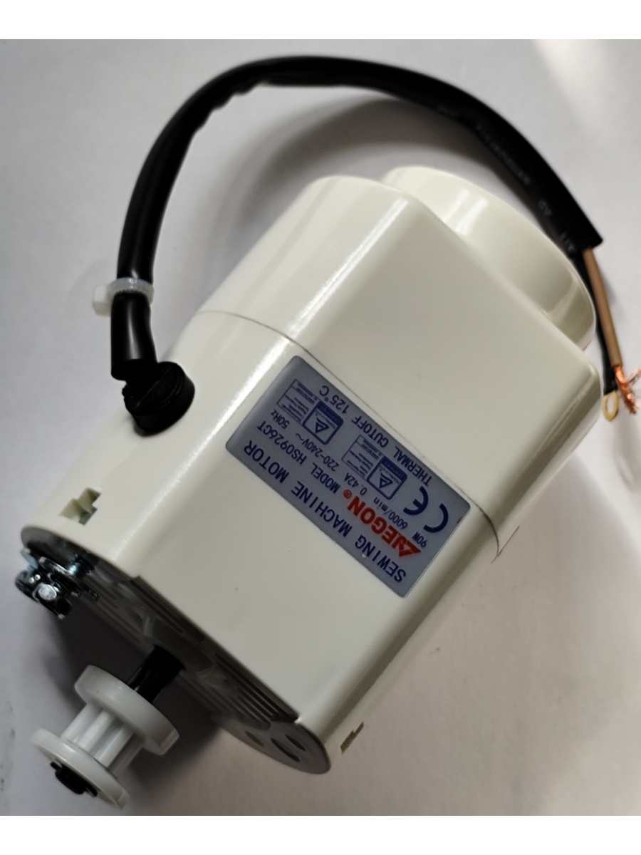 Мотор (электродвигатель) JEGON (model HS0926CT; 90W/220V) для бытовых оверлоков Comfort, Bernina, Jaguar, Chayka и других