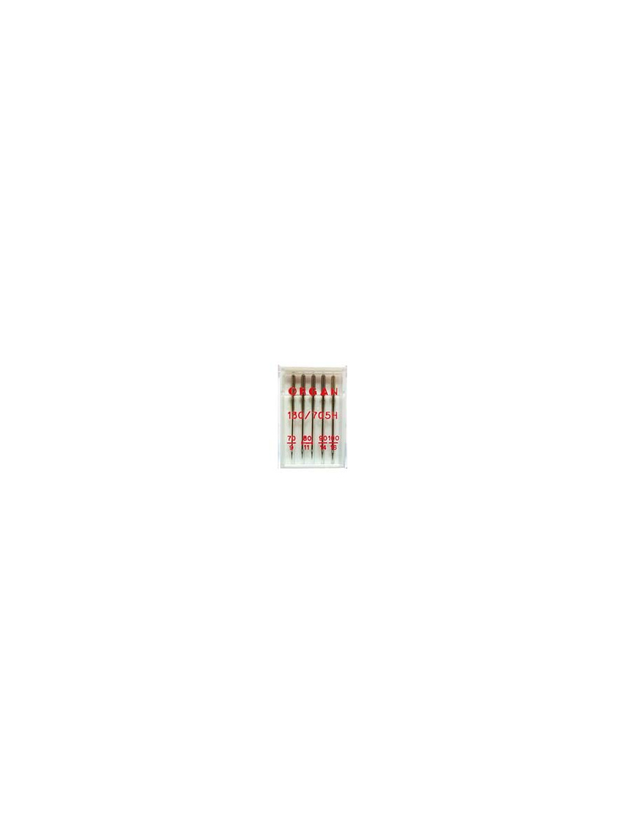 Иглы Organ стандартные № 70, 80(2), 90, 100, 5 шт.