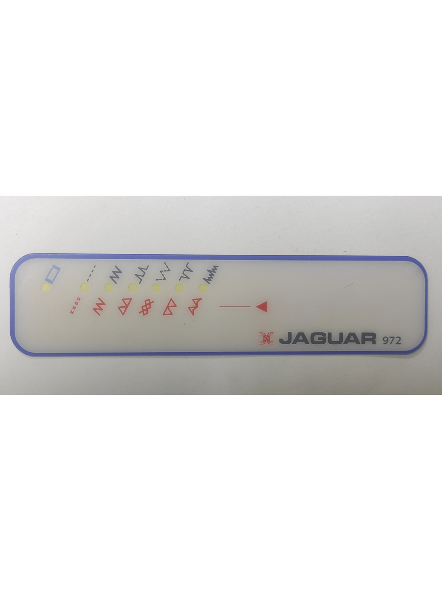 Накладная панель (наклейка) выбора строчек для швейных машин Jaguar 972