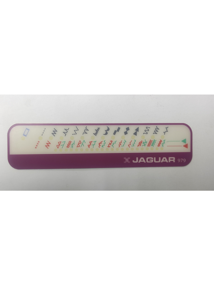 Накладная панель (наклейка) выбора строчек для швейных машин Jaguar 979