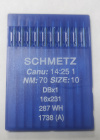 Швейные иглы Schmetz DBx1 №70 (1738), с тонкой колбой (стандартные) Швейные иглы Schmetz DBx1 №70 (1738), с тонкой колбой (стандартные)